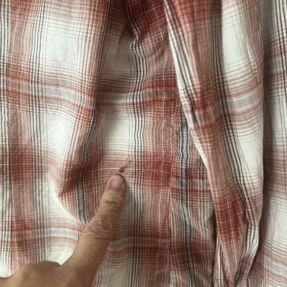 Legacy Falls for Her Womans M Red Plaid Long Sleeve Pearl Snap Westen Shirt - Picture 2 of 7